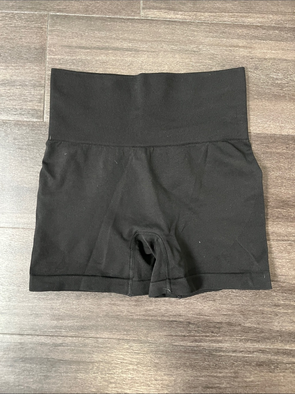 High-Waist Black Shaping Shorts
